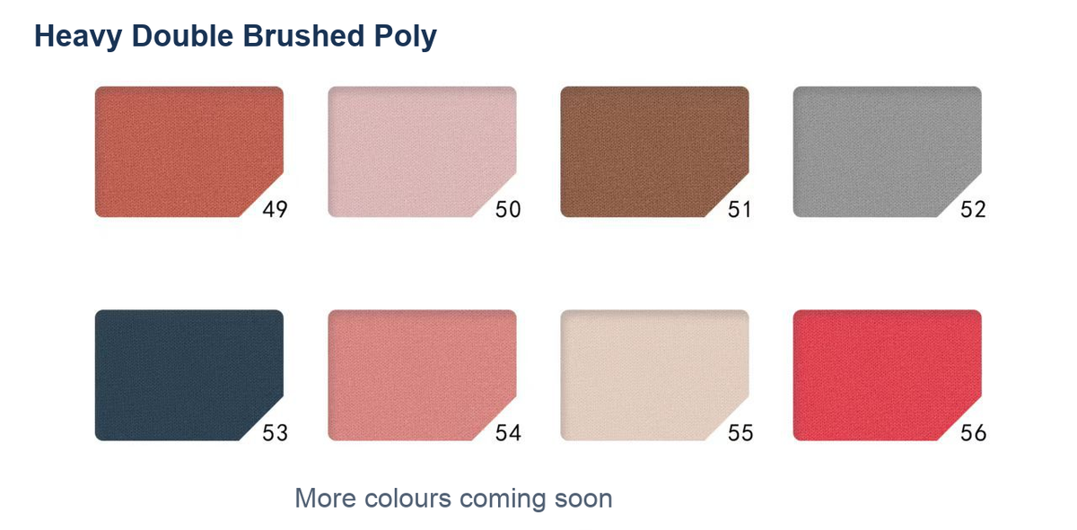 Solid Heavy Double Brushed Poly