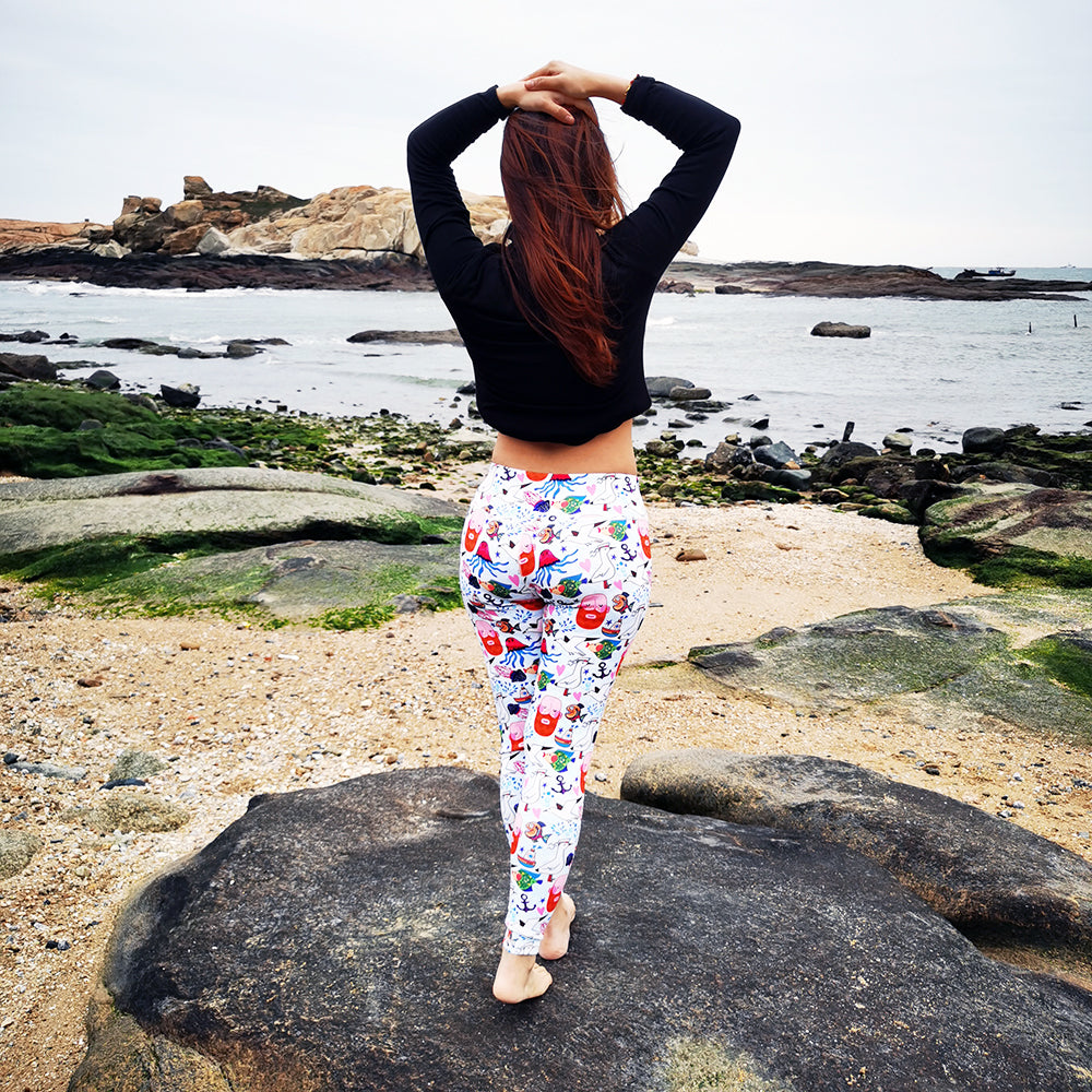 Custom Floral Print Yoga Pants Sets Fitness Suit Women Sport