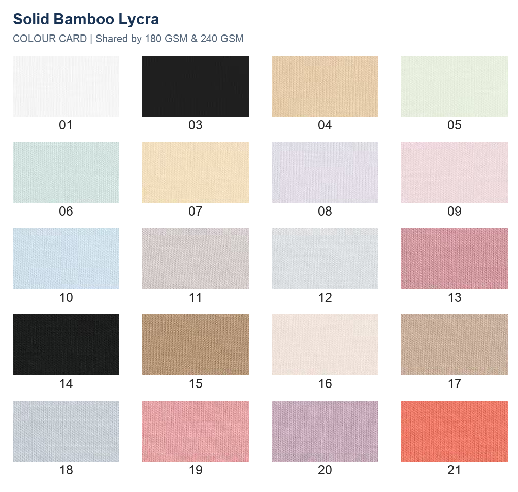 Solid Bamboo Lycra
