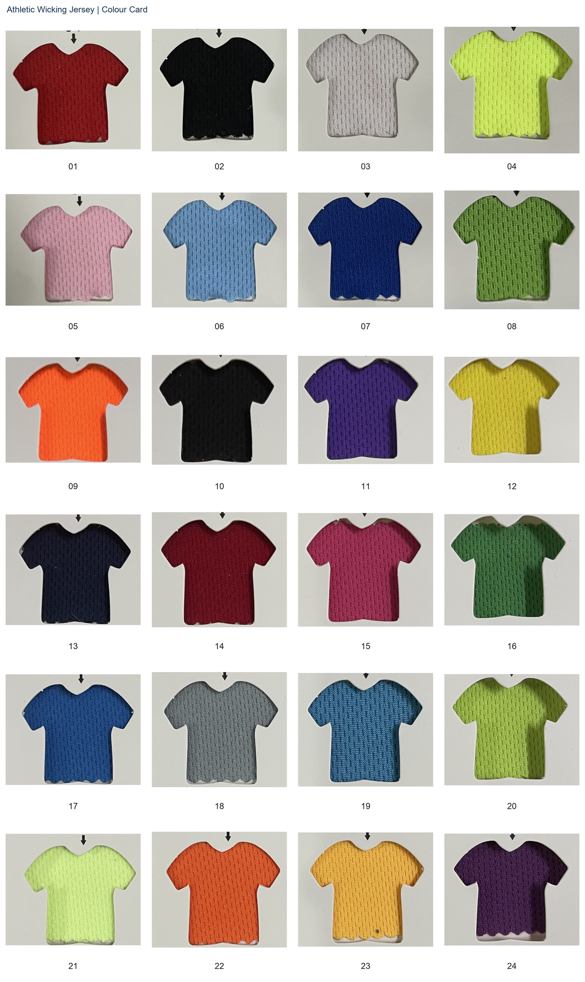 Solid Athletic Wicking Jersey