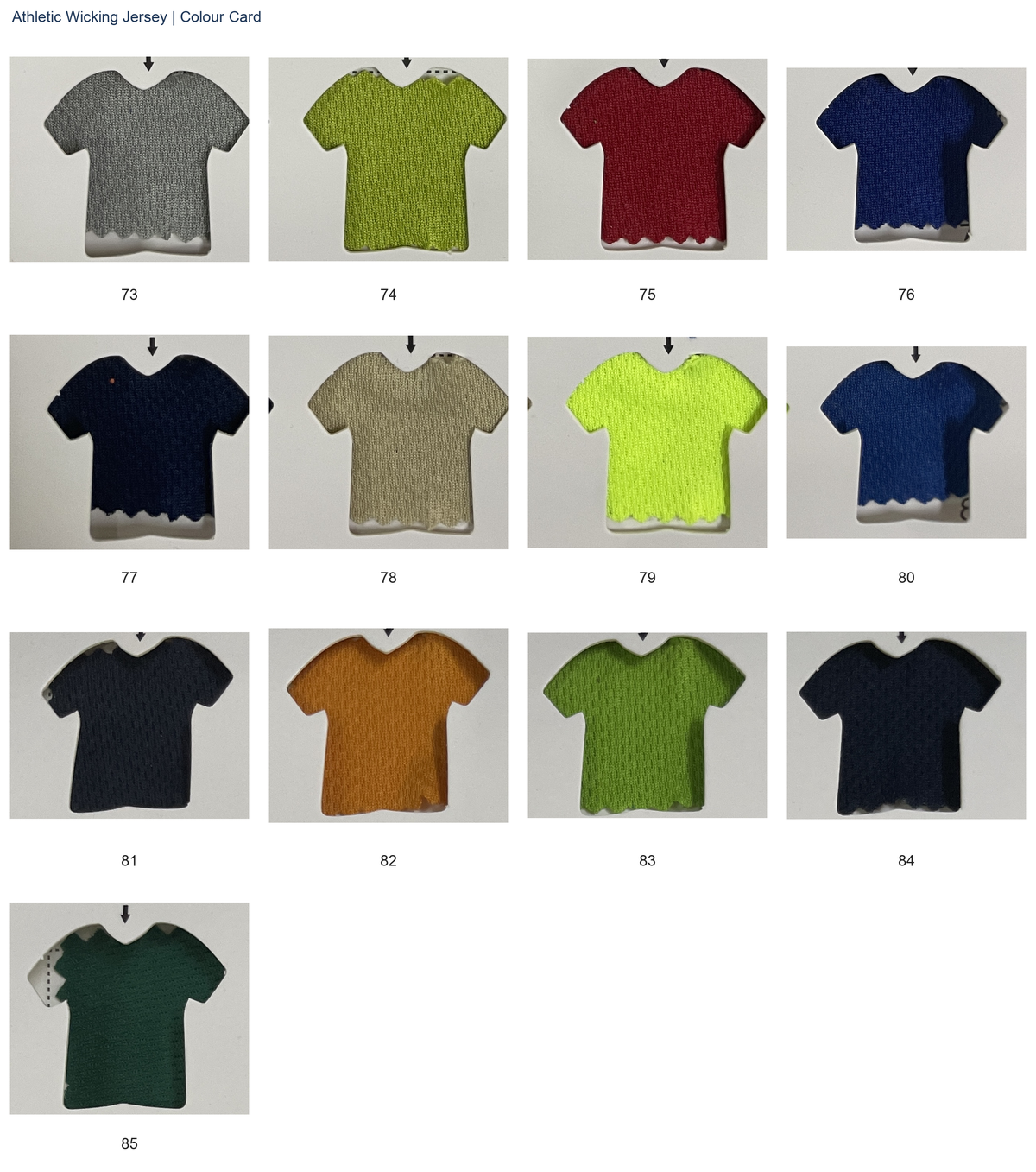 Solid Athletic Wicking Jersey