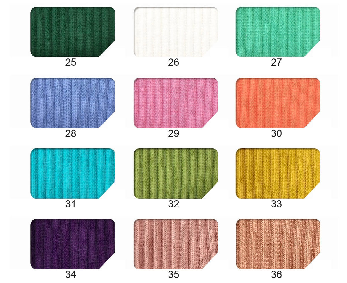 Solid Cotton Rib