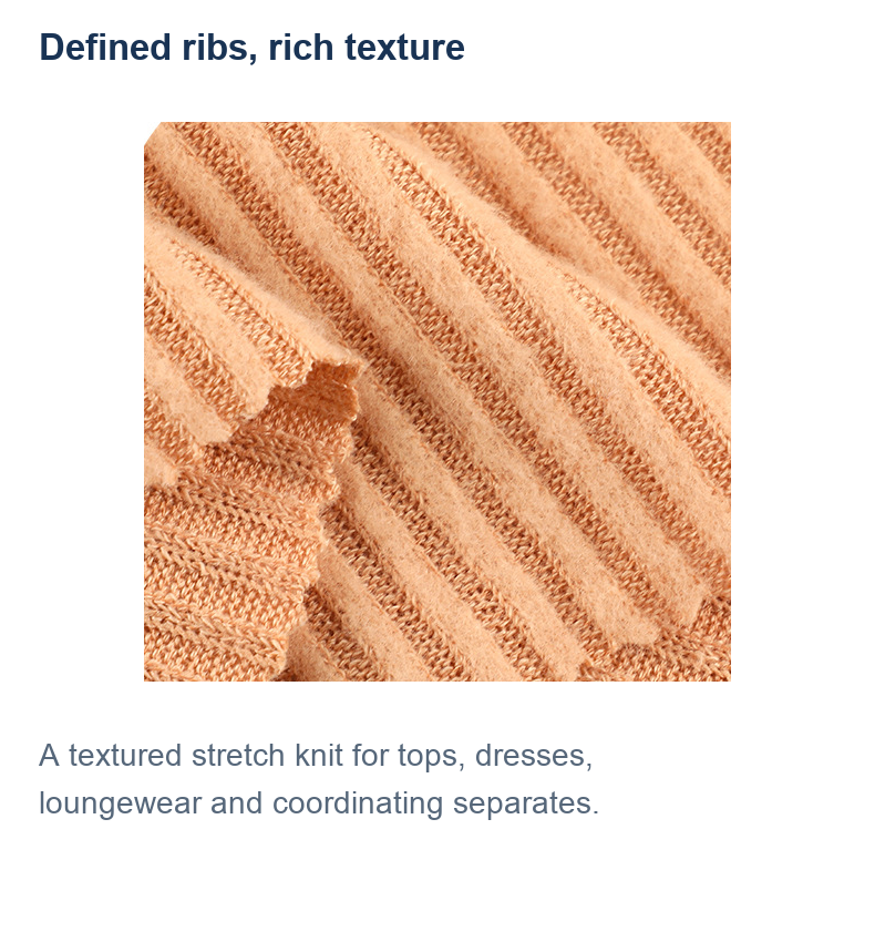 Solid 3x2 European Brushed Rib Fleece