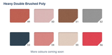 Solid Heavy Double Brushed Poly