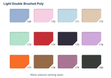 Solid Light Double Brushed Poly