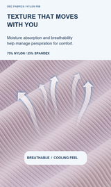 Solid Nylon Rib Performance Fabric (Lulu Style)