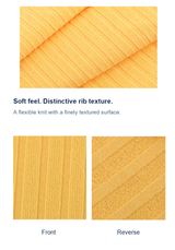 Solid 7x5 Poly Rib Knit