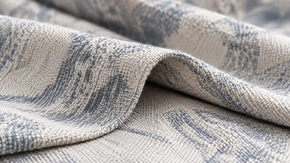 Soft fabric folds showing texture and drape for clothing